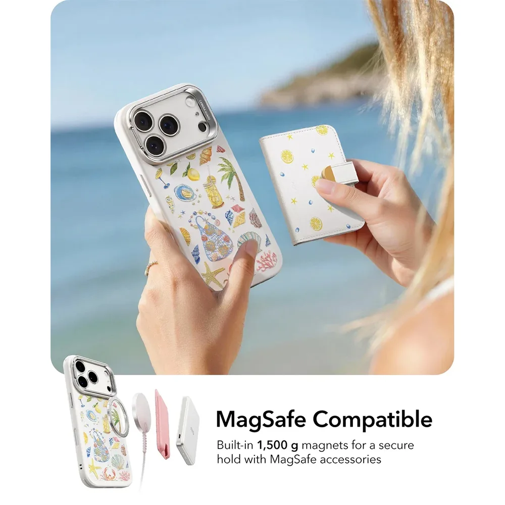 ESR รุ่น Classic Hybrid Case with Stash Stand (Camera Control Button) - เคส iPhone 17 Pro Max - สี Coastal Summer 4 ESR รุ่น Classic Hybrid Case with Stash Stand (Camera Control Button) - เคส iPhone 17 Pro Max - สี Coastal Summer - Image 4