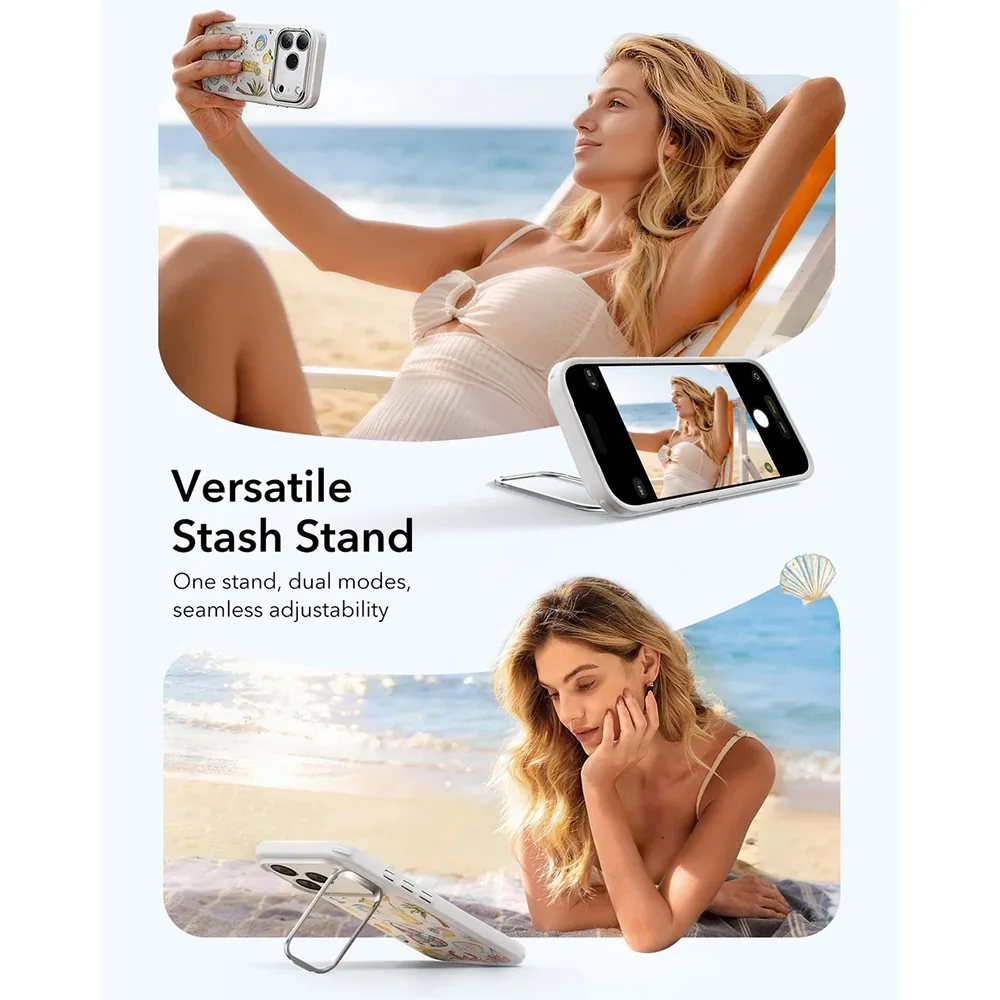 ESR รุ่น Classic Hybrid Case with Stash Stand (Camera Control Button) - เคส iPhone 17 Pro Max - สี Coastal Summer 3 ESR รุ่น Classic Hybrid Case with Stash Stand (Camera Control Button) - เคส iPhone 17 Pro Max - สี Coastal Summer - Image 3