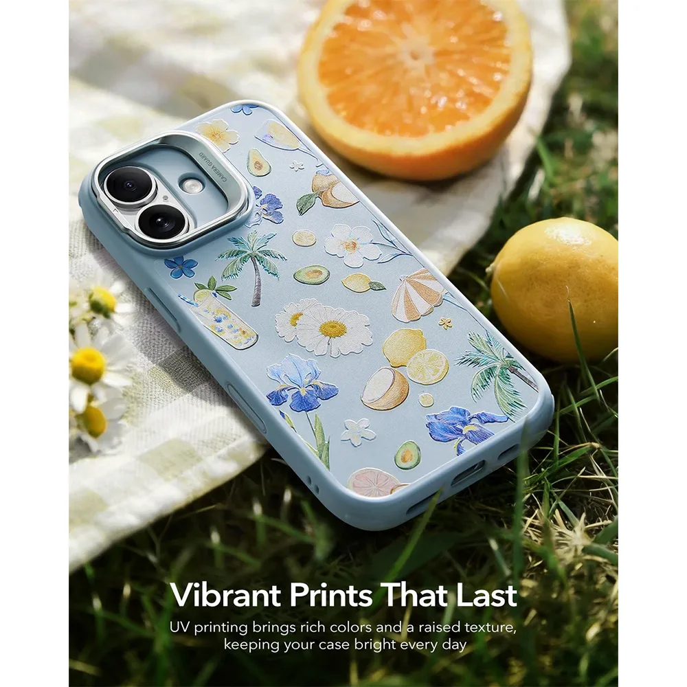 ESR รุ่น Classic Hybrid Case with Stash Stand (Camera Control Button) - เคส iPhone 17 - สี Tropical Paradise 6 ESR รุ่น Classic Hybrid Case with Stash Stand (Camera Control Button) - เคส iPhone 17 - สี Tropical Paradise - Image 6