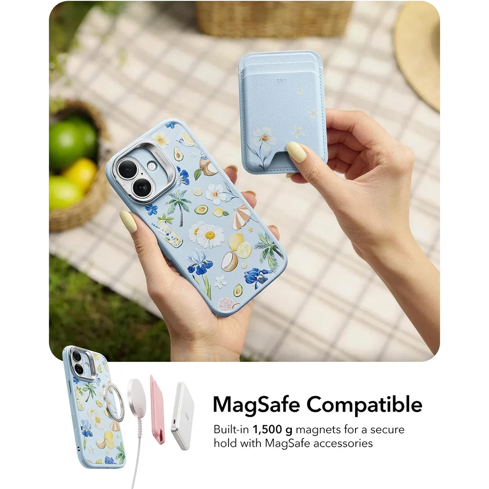 ESR รุ่น Classic Hybrid Case with Stash Stand (Camera Control Button) - เคส iPhone 17 - สี Tropical Paradise 4 ESR รุ่น Classic Hybrid Case with Stash Stand (Camera Control Button) - เคส iPhone 17 - สี Tropical Paradise - Image 4