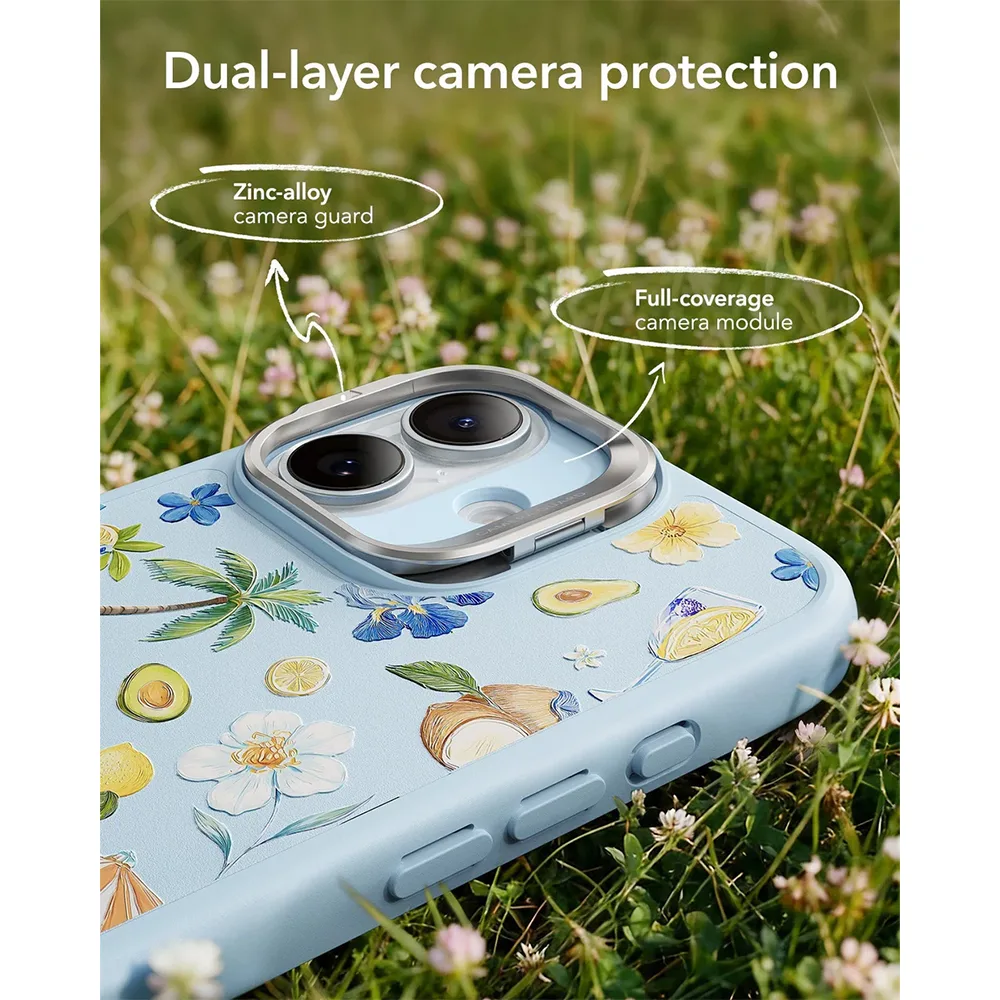 ESR รุ่น Classic Hybrid Case with Stash Stand (Camera Control Button) - เคส iPhone 17 - สี Tropical Paradise 5 ESR รุ่น Classic Hybrid Case with Stash Stand (Camera Control Button) - เคส iPhone 17 - สี Tropical Paradise - Image 5