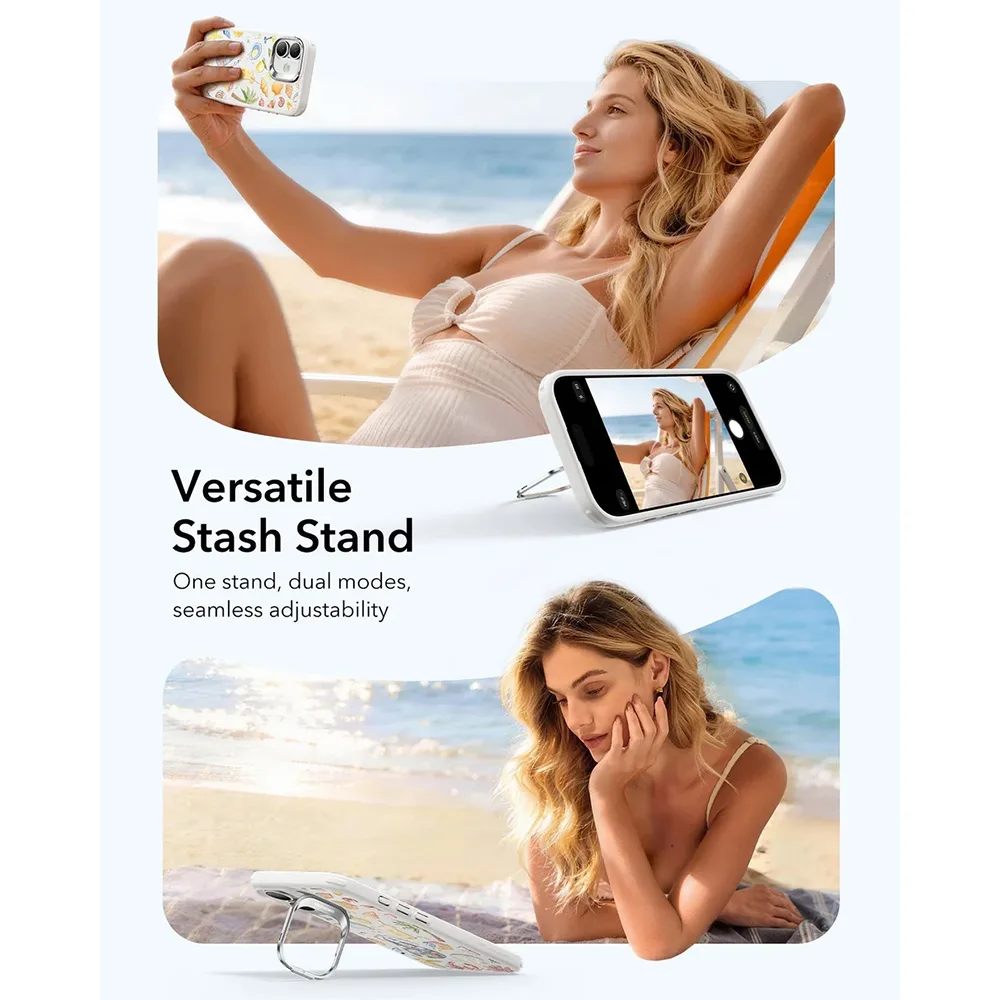 ESR รุ่น Classic Hybrid Case with Stash Stand (Camera Control Button) - เคส iPhone 17 - สี Coastal Summer 3 ESR รุ่น Classic Hybrid Case with Stash Stand (Camera Control Button) - เคส iPhone 17 - สี Coastal Summer - Image 3