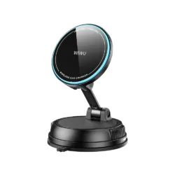WiWU รุ่น Universal Automatic Wireless Car Charger (CH-326) - แท่นชาร์จไร้สายในรถ - สี Black