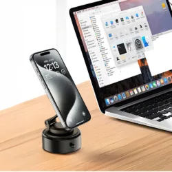 WiWU รุ่น Universal Automatic Wireless Car Charger (CH-326) - แท่นชาร์จไร้สายในรถ - สี Black