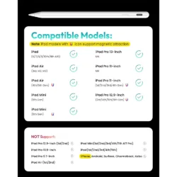 Metapen รุ่น Stylus A8 - ปากกา iPad (2018-2025) - สี White