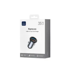 WiWU รุ่น Nano Lite A+C Fast Car Charger 35W (Wi-CC030) - ที่ชาร์จในรถ - สี Gray