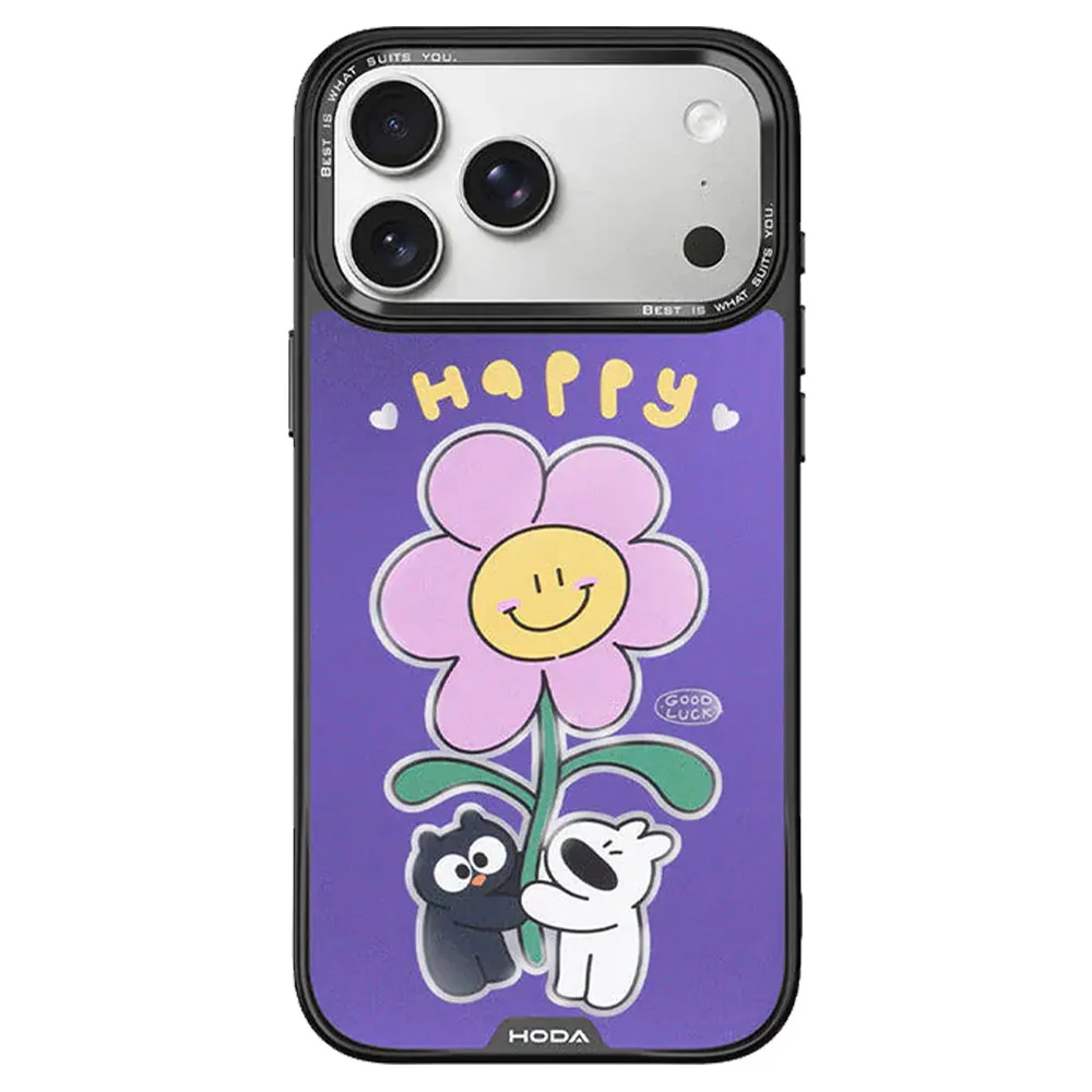 Hoda X Aoyao & Heibao รุ่น DIVERSE Case (MagSafe) - เคส iPhone 17 Pro Max - ลาย Smile Flower-Purple (Mirror) 2 Hoda X Aoyao & Heibao รุ่น DIVERSE Case (MagSafe) - เคส iPhone 17 Pro Max - ลาย Smile Flower-Purple (Mirror) - Image 2