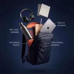 Tucano รุ่น Marte Gravity - กระเป๋าเป้ Laptop 15.6"/MacBook Pro 16" - สี Black