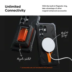 VRS รุ่น QuickStand Pro - เคส Galaxy S26 Ultra - สี Black