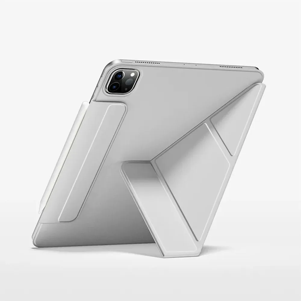 WiWU รุ่น Smart Folio Case (Wi-004) - เคส iPad Pro 13" (7th/2024) - สี Gray 3 WiWU รุ่น Smart Folio Case (Wi-004) - เคส iPad Pro 13" (7th/2024) - สี Gray - Image 3