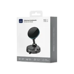 WiWU รุ่น Universal Automatic Wireless Car Charger (CH-326) - แท่นชาร์จไร้สายในรถ - สี Black