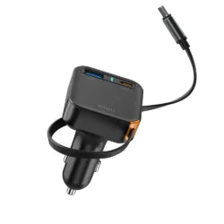 WiWU รุ่น Helix A+C Fast Car Charger 65W (Wi-CC033) - ที่ชาร์จในรถ - สี Black