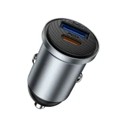 WiWU รุ่น Nano Lite A+C Fast Car Charger 35W (Wi-CC030) - ที่ชาร์จในรถ - สี Gray
