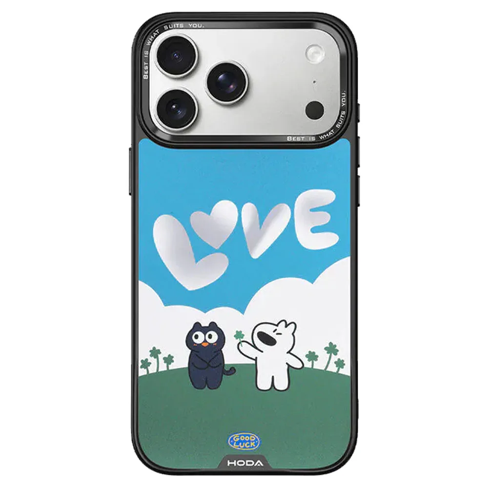 Hoda X Aoyao & Heibao รุ่น DIVERSE Case (MagSafe) - เคส iPhone 17 Pro Max - ลาย I Love You-Blue (Mirror) 2 Hoda X Aoyao & Heibao รุ่น DIVERSE Case (MagSafe) - เคส iPhone 17 Pro Max - ลาย I Love You-Blue (Mirror) - Image 2