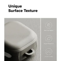 Ringke รุ่น Onyx Magnetic - เคส Galaxy Buds 4 Pro - สี Warm Gray