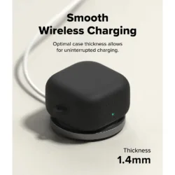 Ringke รุ่น Silicone - เคส Galaxy Buds 4 Pro - สี Black