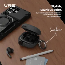 VRS รุ่น Modern Lock - เคส Galaxy Buds 4/ 4 Pro - สี Peach/Coral