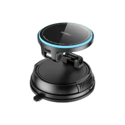 WiWU รุ่น Universal Automatic Wireless Car Charger (CH-326) - แท่นชาร์จไร้สายในรถ - สี Black