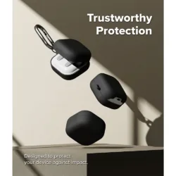 Ringke รุ่น Silicone - เคส Galaxy Buds 4 Pro - สี Black