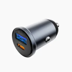 WiWU รุ่น Nano Lite A+C Fast Car Charger 35W (Wi-CC030) - ที่ชาร์จในรถ - สี Gray