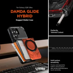 VRS รุ่น Damda Glide Hybrid - เคส Galaxy S26 Ultra - สี Fiesta Orange