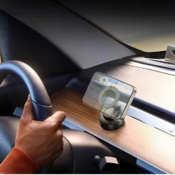 WiWU รุ่น Octopus Magnetic Car Mount with Vacuum Suction Cup (Wi-CH056) - แท่นวางมือถือแม่เหล็ก - สี Tarnish