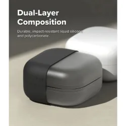 Ringke รุ่น Silicone - เคส Galaxy Buds 4 Pro - สี Black