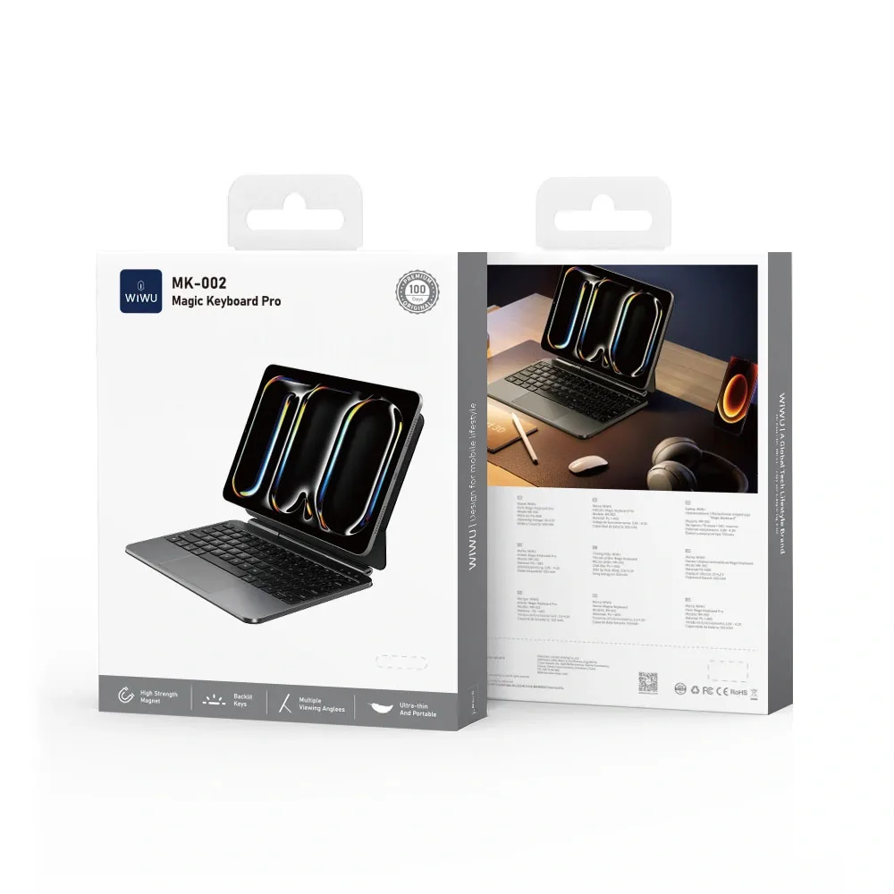 Wiwu รุ่น Magic Keyboard (MK-002) - เคส iPad Pro 13" (7th/2024) - สี Black (EN) 8 Wiwu รุ่น Magic Keyboard (MK-002) - เคส iPad Pro 13" (7th/2024) - สี Black (EN) - Image 8