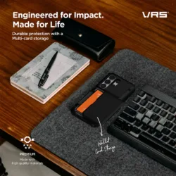 VRS รุ่น Damda Glide Pro - เคส Galaxy S26 Ultra - สี Black