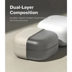 Ringke รุ่น Silicone - เคส Galaxy Buds 4 Pro - สี Stone