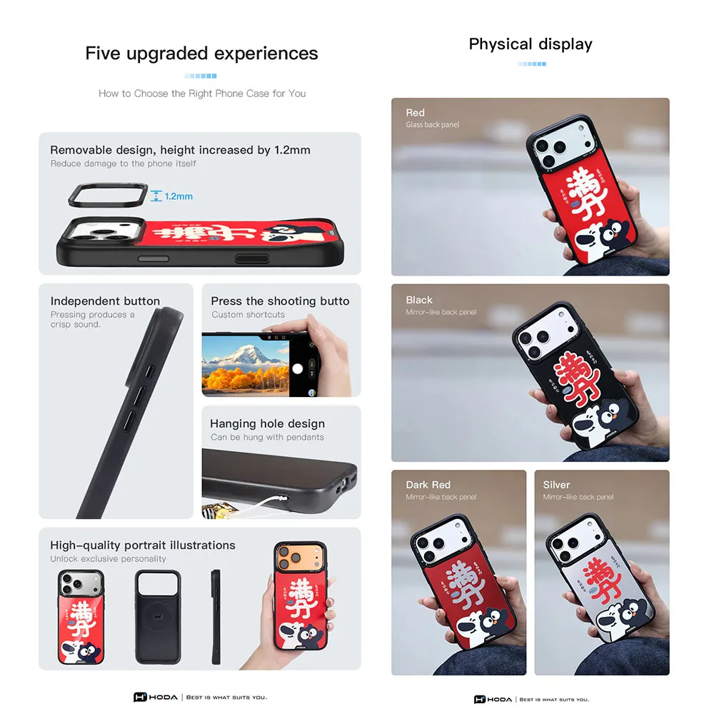 Hoda X Aoyao & Heibao รุ่น DIVERSE Case (MagSafe) - เคส iPhone 17 Pro Max - ลาย Good Luck (Black Mirror) 13 Hoda X Aoyao & Heibao รุ่น DIVERSE Case (MagSafe) - เคส iPhone 17 Pro Max - ลาย Good Luck (Black Mirror) - Image 13