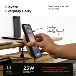 VRS รุ่น QuickStand Pro - เคส Galaxy S26 Ultra - สี Black