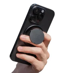 ohsnap! รุ่น SNAP GRIP 5.0 - แหวนติดหลังมือถือ - สี Boring Black