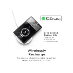 Fantom รุ่น Tracker Card (FindMy) - แผ่นการ์ดติดตามตำแหน่ง - สี Black