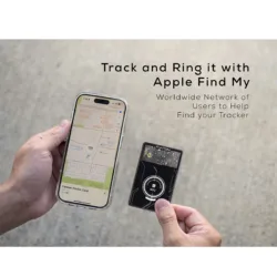Fantom รุ่น Tracker Card (FindMy) - แผ่นการ์ดติดตามตำแหน่ง - สี Black