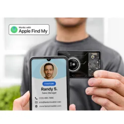 Fantom รุ่น Tracker Card (FindMy) - แผ่นการ์ดติดตามตำแหน่ง - สี Black