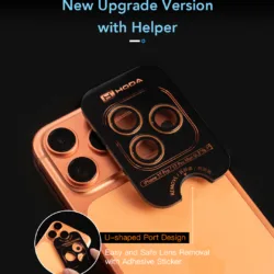 Hoda รุ่น Sapphire Lens Protector with Lens Base - กระจกเลนส์กล้องพร้อมฐาน iPhone 17 Pro Max