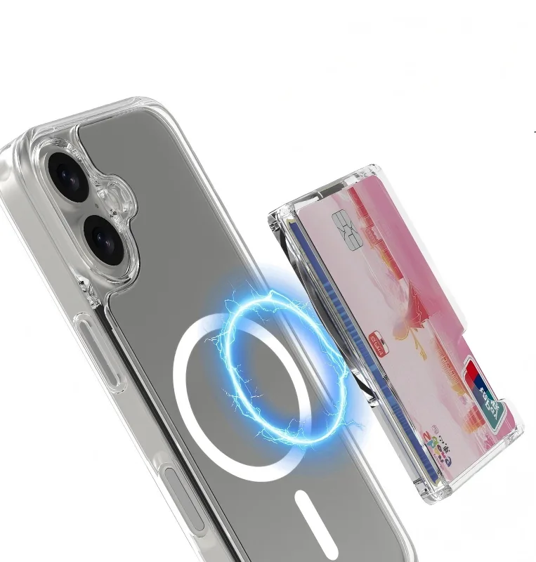 Simply Roar รุ่น Magnetic Clear Card Pocket Stand - ที่เก็บบัตรติดหลังมือถือ - สี Clear 4 Simply Roar รุ่น Magnetic Clear Card Pocket Stand - ที่เก็บบัตรติดหลังมือถือ - สี Clear - Image 4