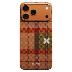 Pitaka รุ่น Flora in Grid Edge Case - เคส iPhone 17 Pro Max - สี Cloud Dusk