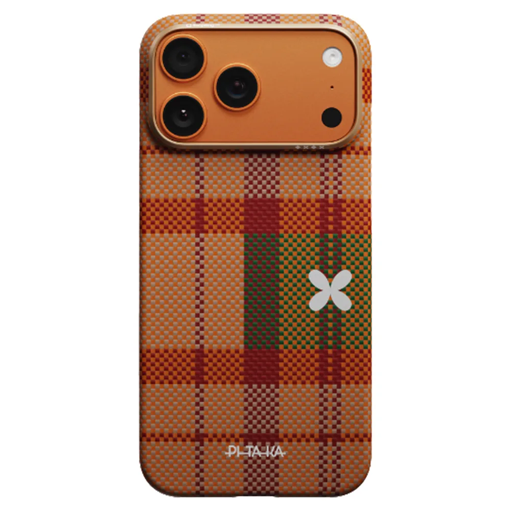 Pitaka รุ่น Flora in Grid Edge Case - เคส iPhone 17 Pro - สี Cloud Dusk 1 Pitaka รุ่น Flora in Grid Edge Case - เคส iPhone 17 Pro - สี Cloud Dusk
