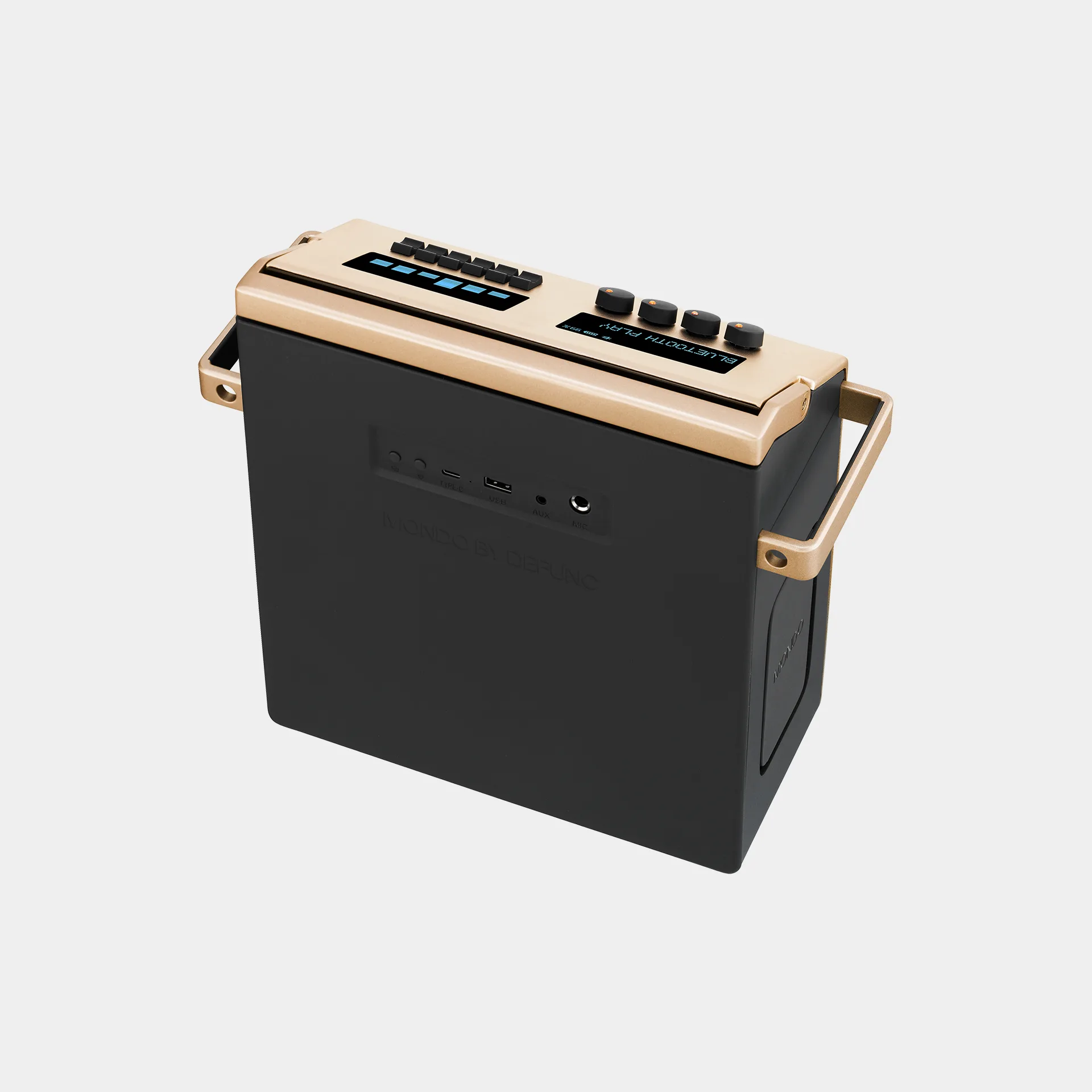 Mondo รุ่น Speaker (Medium) - ลำโพงบลูทูธ - สี Brass 4 Mondo รุ่น Speaker (Medium) - ลำโพงบลูทูธ - สี Brass - Image 4