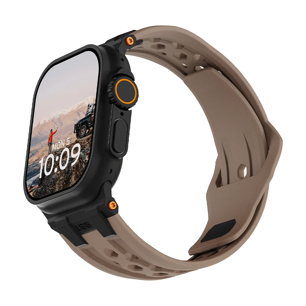 UAG รุ่น Monarch - สายนาฬิกา Apple Watch 42/44/45/49mm - สี Dark Earth/Black Titanium 2 UAG รุ่น Monarch - สายนาฬิกา Apple Watch 42/44/45/49mm - สี Dark Earth/Black Titanium - Image 2