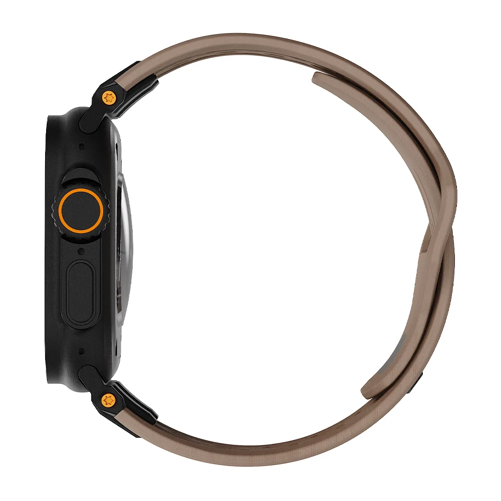 UAG รุ่น Monarch - สายนาฬิกา Apple Watch 42/44/45/49mm - สี Dark Earth/Black Titanium 3 UAG รุ่น Monarch - สายนาฬิกา Apple Watch 42/44/45/49mm - สี Dark Earth/Black Titanium - Image 3