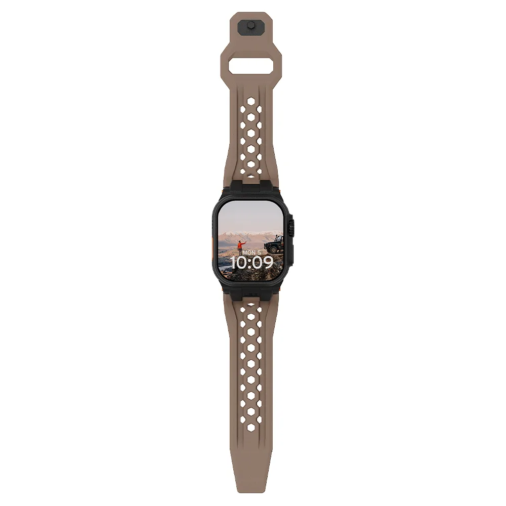 UAG รุ่น Monarch - สายนาฬิกา Apple Watch 42/44/45/49mm - สี Dark Earth/Black Titanium 8 UAG รุ่น Monarch - สายนาฬิกา Apple Watch 42/44/45/49mm - สี Dark Earth/Black Titanium - Image 8