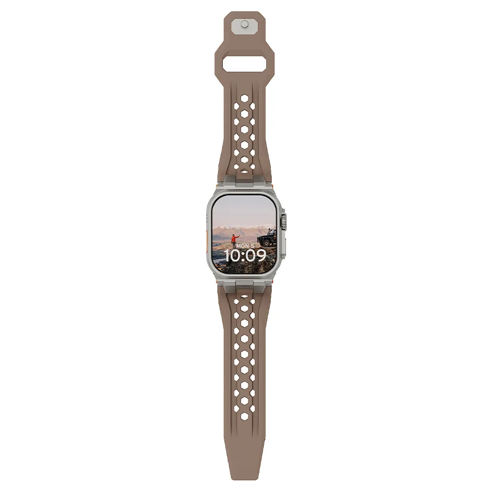 UAG รุ่น Monarch - สายนาฬิกา Apple Watch 42/44/45/49mm - สี Dark Earth/Titanium 8 UAG รุ่น Monarch - สายนาฬิกา Apple Watch 42/44/45/49mm - สี Dark Earth/Titanium - Image 8