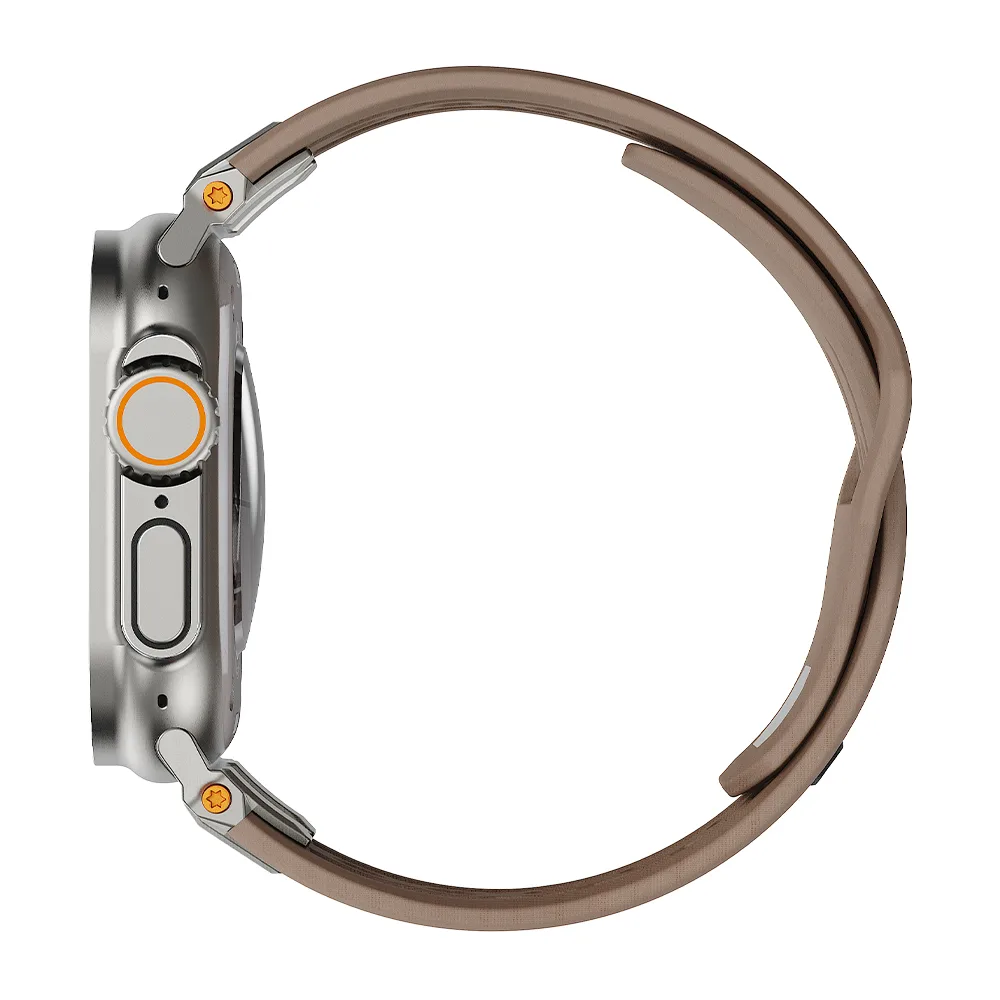 UAG รุ่น Monarch - สายนาฬิกา Apple Watch 42/44/45/49mm - สี Dark Earth/Titanium 3 UAG รุ่น Monarch - สายนาฬิกา Apple Watch 42/44/45/49mm - สี Dark Earth/Titanium - Image 3