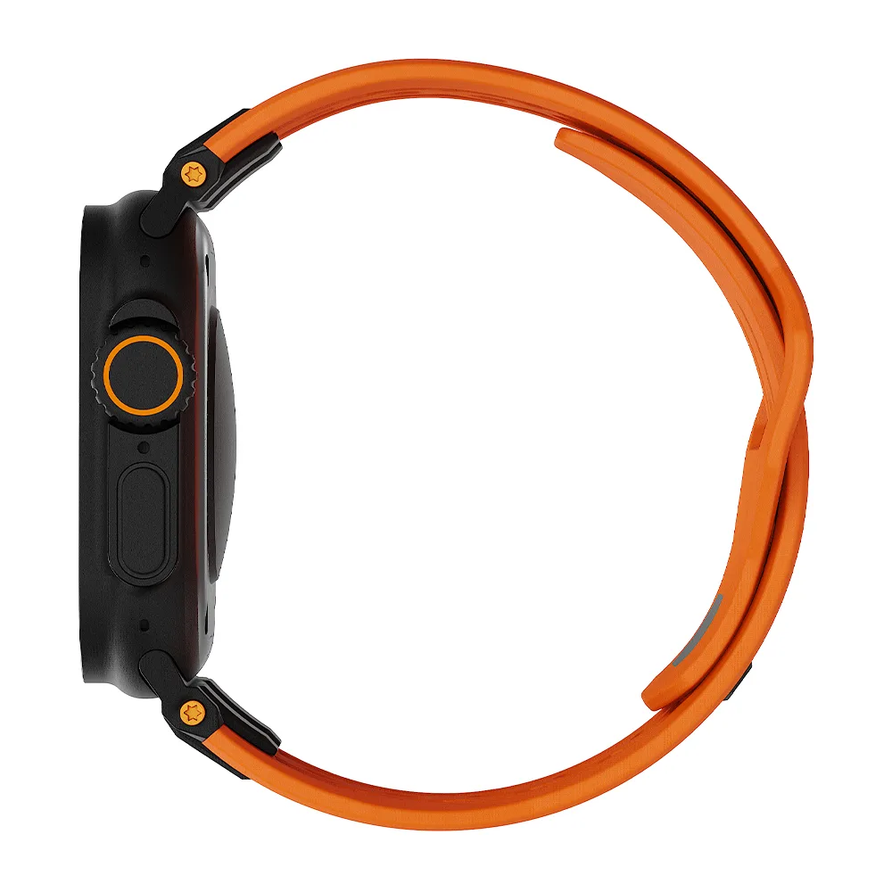 UAG รุ่น Monarch - สายนาฬิกา Apple Watch 42/44/45/49mm - สี Orange/Black Titanium 3 UAG รุ่น Monarch - สายนาฬิกา Apple Watch 42/44/45/49mm - สี Orange/Black Titanium - Image 3