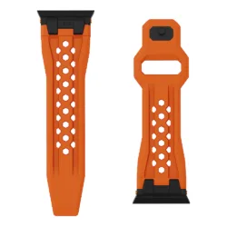 UAG รุ่น Monarch - สายนาฬิกา Apple Watch 42/44/45/49mm - สี Orange/Black Titanium 18 UAG รุ่น Monarch - สายนาฬิกา Apple Watch 42/44/45/49mm - สี Orange/Black Titanium