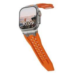 UAG รุ่น Monarch - สายนาฬิกา Apple Watch 42/44/45/49mm - สี Orange/Titanium 20 UAG รุ่น Monarch - สายนาฬิกา Apple Watch 42/44/45/49mm - สี Orange/Titanium
