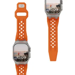 UAG รุ่น Monarch - สายนาฬิกา Apple Watch 42/44/45/49mm - สี Orange/Titanium